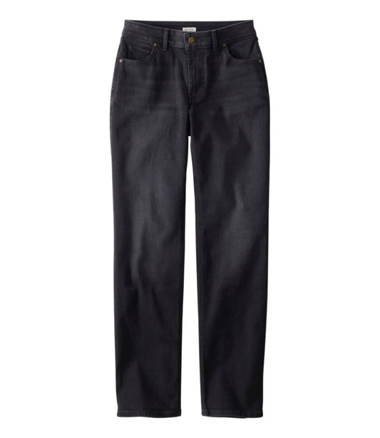 Women's L.L.Bean Go-Anywhere Jeans, Mid-Rise Ultimate Straight-Leg - US 4677
