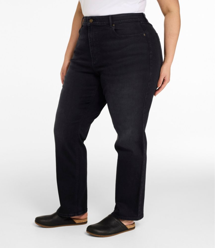 Women's L.L.Bean Go-Anywhere Jeans, Mid-Rise Ultimate Straight-Leg - US 4677