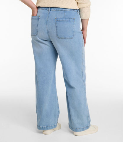 Women's L.L.Bean Go-Anywhere Jeans, Mid-Rise Ultimate Straight-Leg - US 5682