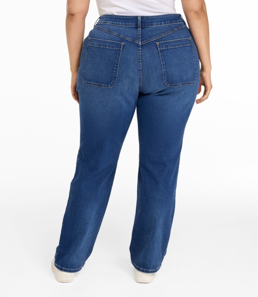 Women's L.L.Bean Go-Anywhere Jeans, Mid-Rise Ultimate Straight-Leg - US 1371