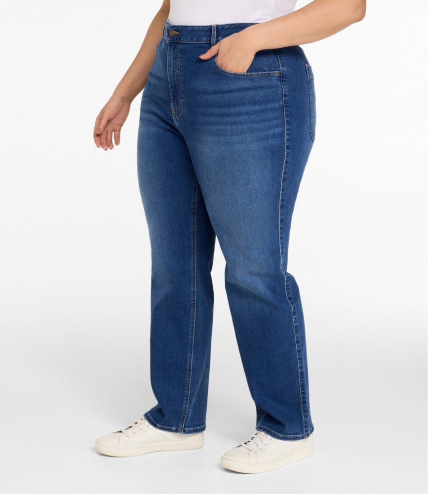 Women's L.L.Bean Go-Anywhere Jeans, Mid-Rise Ultimate Straight-Leg - US 1371