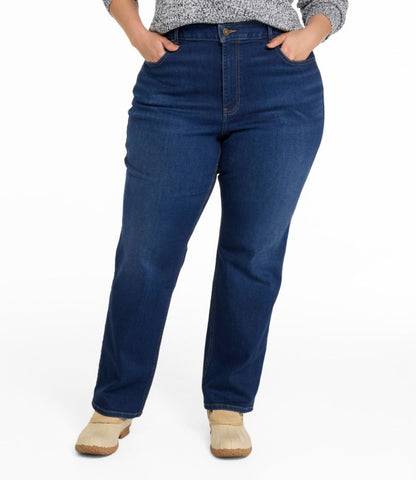 Women's L.L.Bean Go-Anywhere Jeans, Mid-Rise Ultimate Straight-Leg - US 3142