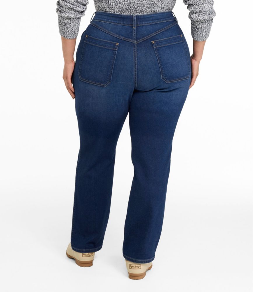Women's L.L.Bean Go-Anywhere Jeans, Mid-Rise Ultimate Straight-Leg - US 3142