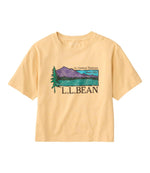 Women's Mountain Classic Tee, Short-Sleeve Cropped Boxy Crewneck Logo - US 4875