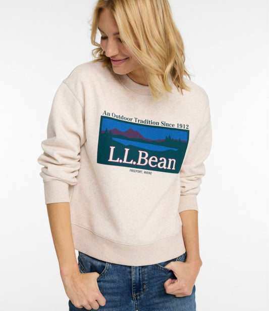 Women's Mountain Classic Sweatshirt, Crewneck Logo - US 3008