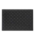 Heavyweight Recycled Waterhog Doormat, Geometric Rings - US 9405