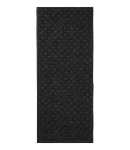 Heavyweight Recycled Waterhog Mat Runner, Geometric Rings - US 0655