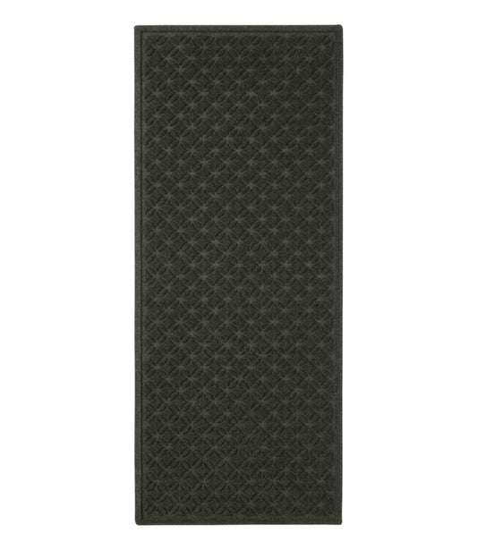 Heavyweight Recycled Waterhog Mat Runner, Geometric Rings - US 6758