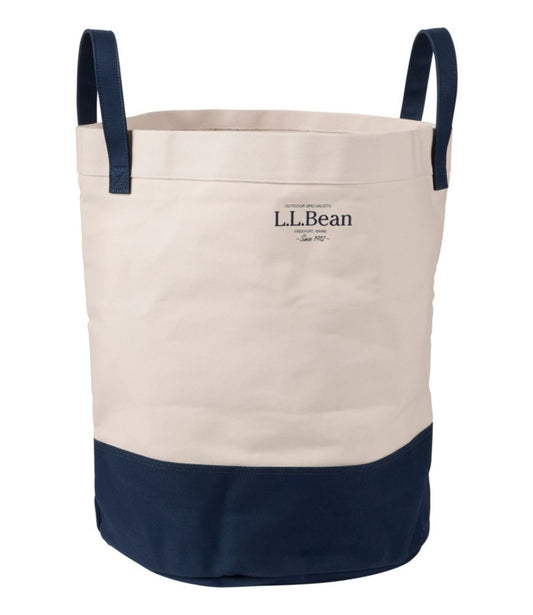 Canvas Laundry Storage Tote, Colorblock - US 0181