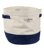 Canvas Storage Cubby Tote, Colorblock - US 5720