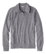 Women's Essential Merino Wool Sweater, Polo - US 6944