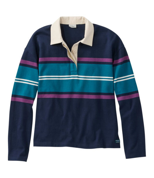 Women's Mountain Classic Rugby, Long-Sleeve Multi-Stripe - US 6411