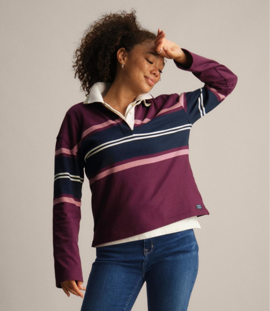 Women's Mountain Classic Rugby, Long-Sleeve Multi-Stripe - US 3334