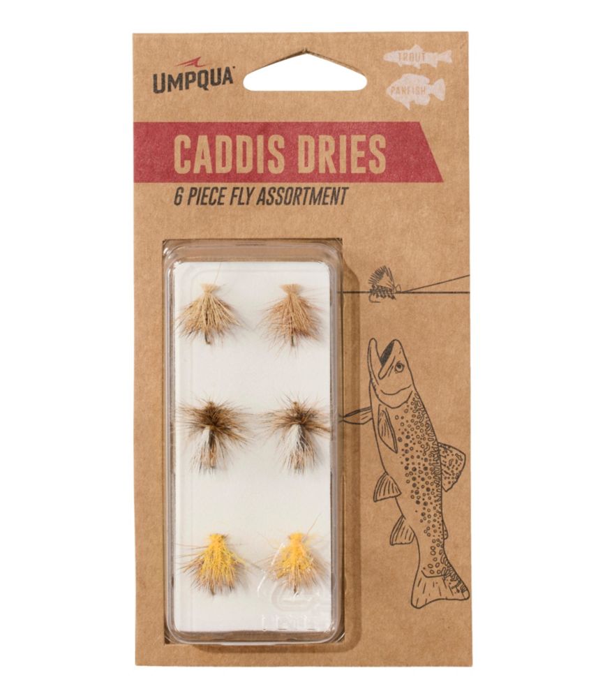 Umpqua Caddis Dry Fly Assortment, 6 flies - US 6761