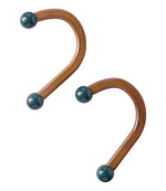 Wooden Stocking Hangers, Set of 2 - US 5436